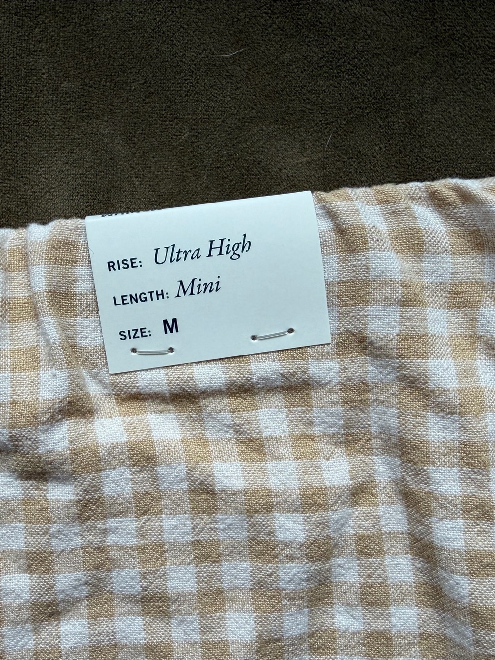 The A&F Scarlett Linen-Blend Mini
Skort gingham - Picture 3 of 6